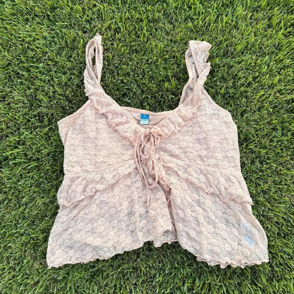 Old-navy Women's Pink and Tan Vest